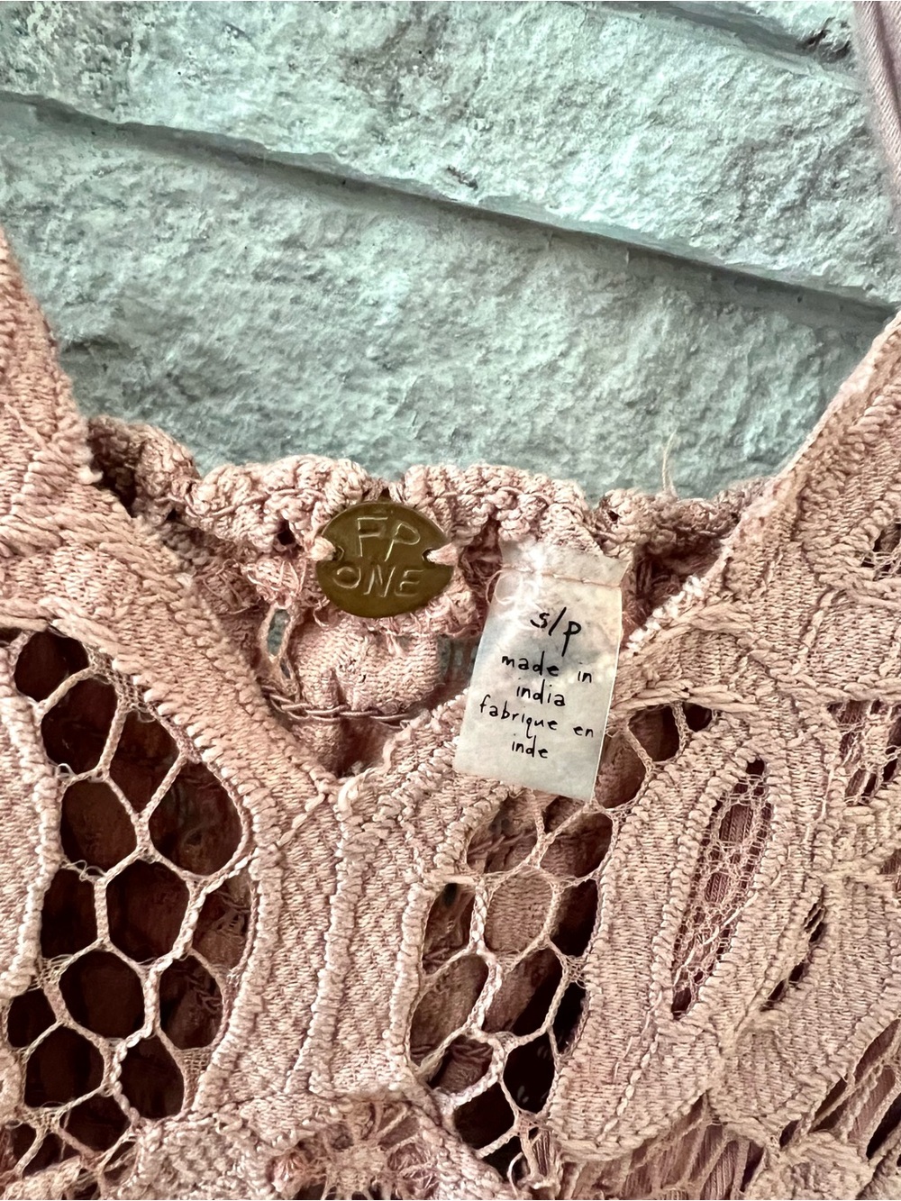 Free People Adella Rose Lace Mini Dress Size Small - Picture 5 of 6